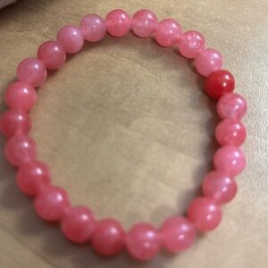 066B Rhodochrosite Bracelet 8mm “Rare Stone “